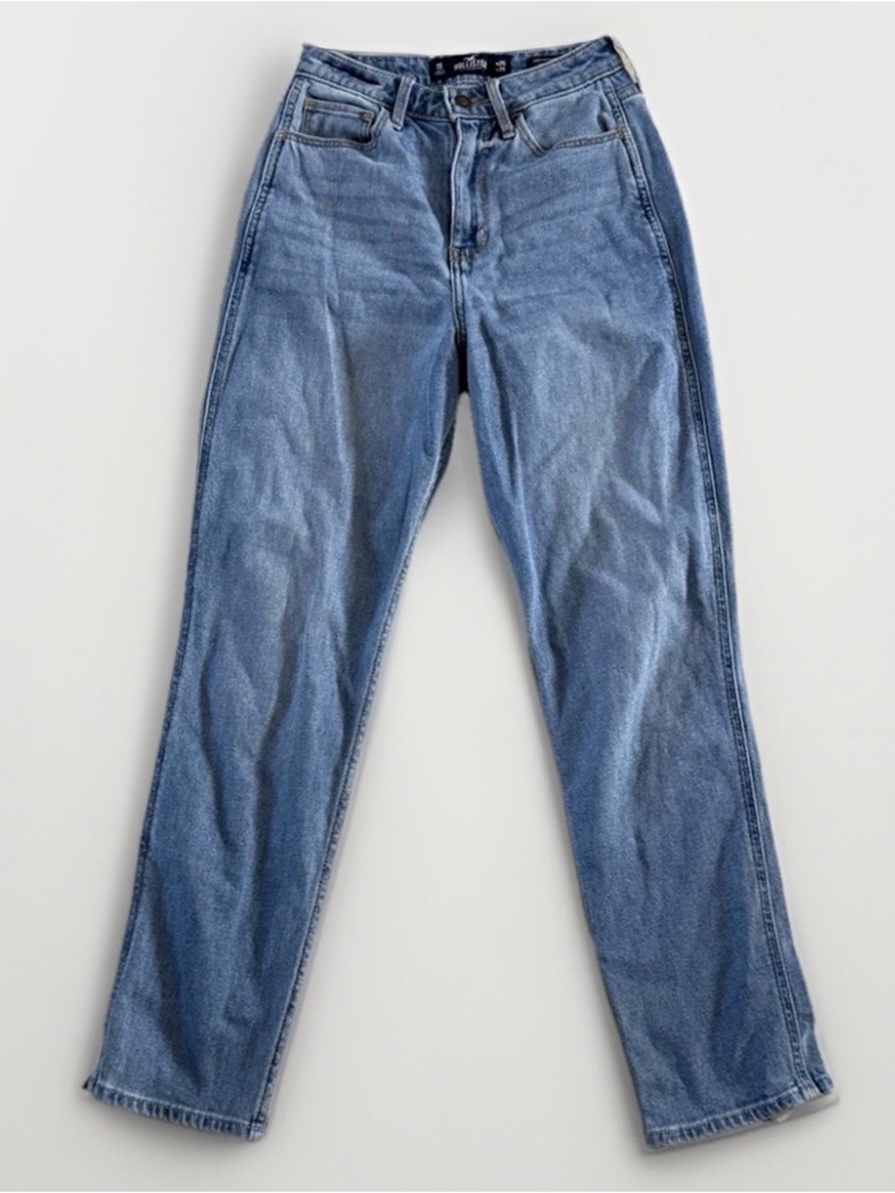 Hollister Curvy High Rise Mom Jeans Light Wash Size 25